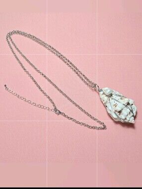 Handmade Wired Natural Conch Shell Boho Beach Summer Super Long Necklace